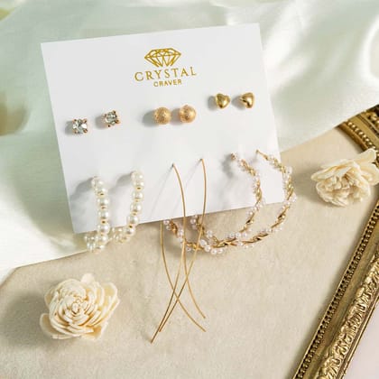Classy Girl Earring Set Of 6