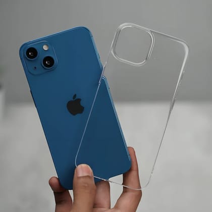 Anti-Yellowing Hard Transparent Back Case for iPhone - Shockproof, Slim Fit, Crystal Clear Cover  iPhone 13