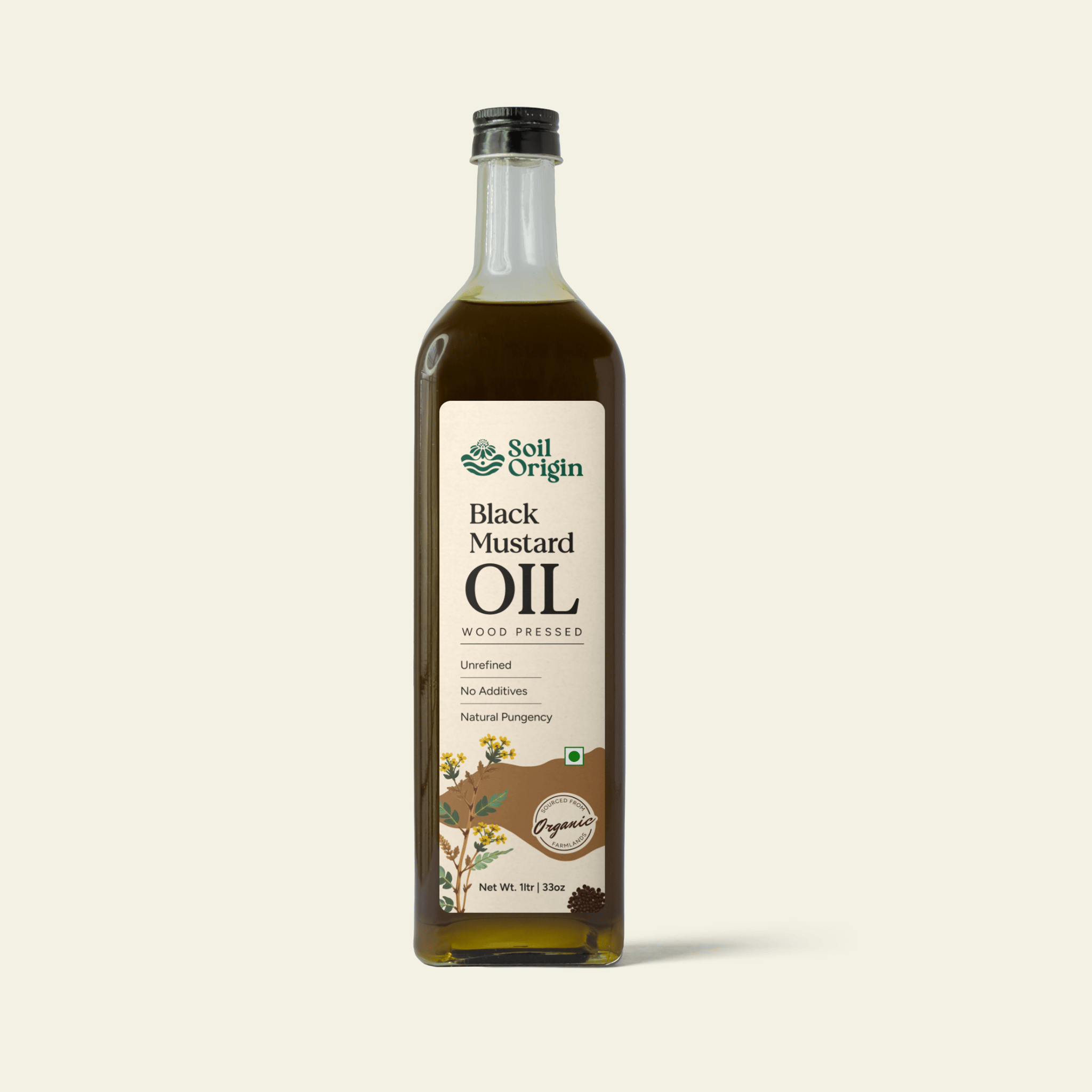 Wood-Pressed Black Mustard Oil