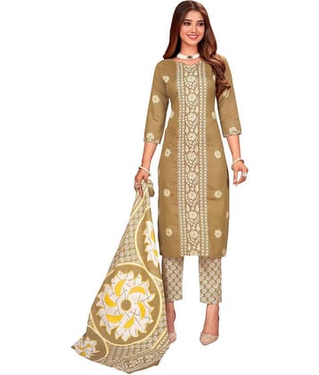 Rajnandini Unstitched Cotton Blend Embroidered Dress Material - Multicolor 5 ( Pack of 1 )