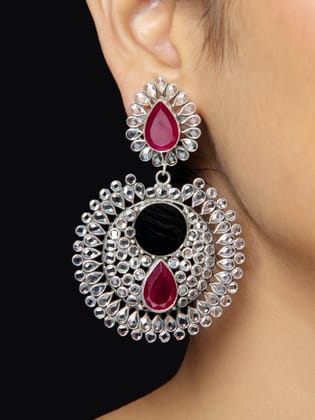 Ruby Radiance Jhumka | 925 Silver-925 Pure Silver / Jhumka