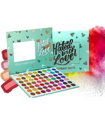 BLUSHIS Beauty Glazed Eyeshadow Palette 60 Colors Mattes Finish High Pigmented Color Palette