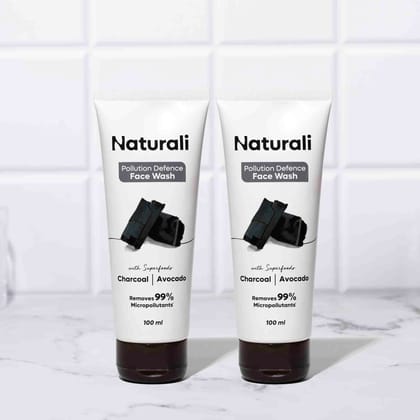 Naturali Pollution Defence Face Wash (Pack of 2)-100ml x 2