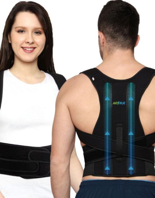 Breathable Back Support Brace for Comfort-1. Breathable and Adjustable Posture Corrector Belt for Men and Women