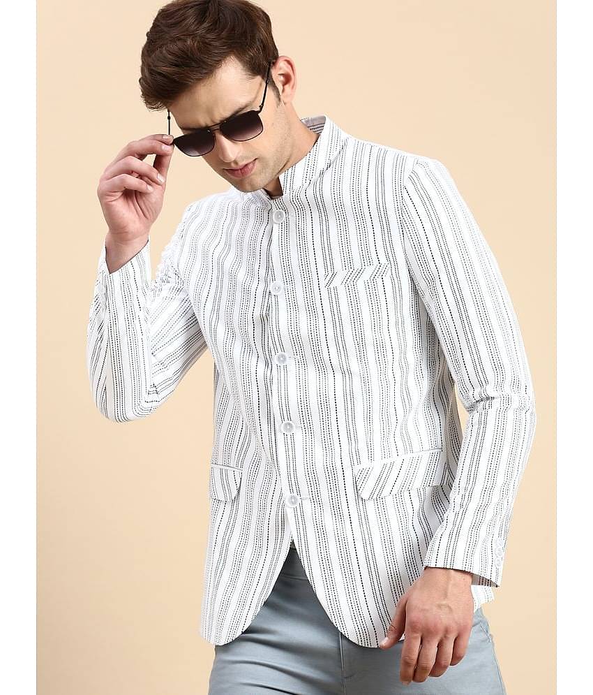 Showoff Cotton Blend Men's Blazer - White ( Pack of 1 )