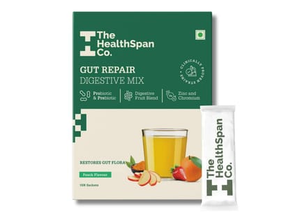 The Healthspan Co. Gut Health Mix | Improves Digestion & Immunity in Men & Women | Probiotics + Digestive Food Blend + Zinc + Chromium | 15 Days Pack The Healthspan Co. Gut Health Mix | Improves Digestion & Immunity in Men & Women | Probiotics + Digestive Food Blend + Zinc + Chromium | 15 Days Pack