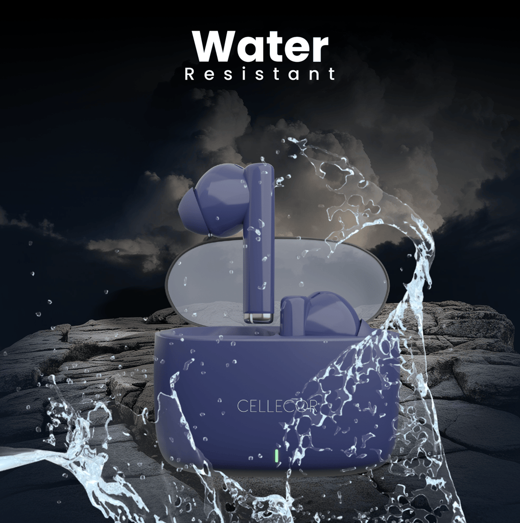 Cellecor BroPods CB11 TWS With 45 Hrs, ENC, 13mm Driver, BT v5.1, Voice Assistant, IPX4 Bluetooth-blue