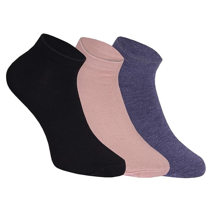 USOXO Men And Women's Plain Ankle Length Socks Multicolor 2
