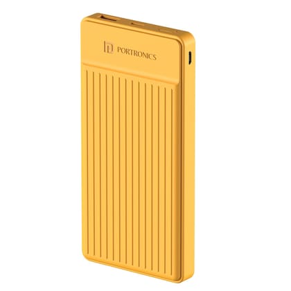 Portronics Luxcell B12 10000 mAh 12W Power Bank (yellow)