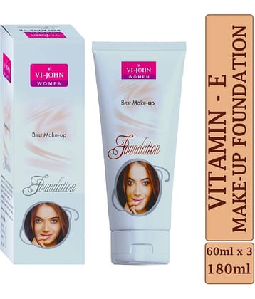 Vi-John Natural Liquid For All Skin Types Skin Nude Foundation Pack of 3