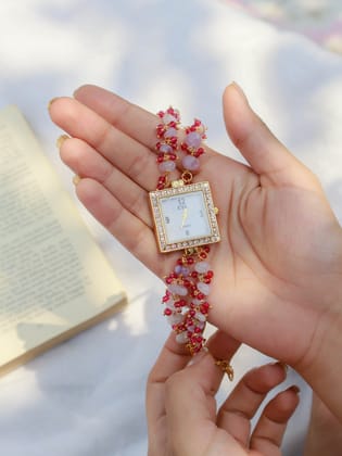 Roisin Pink Wrist Watch-Pink