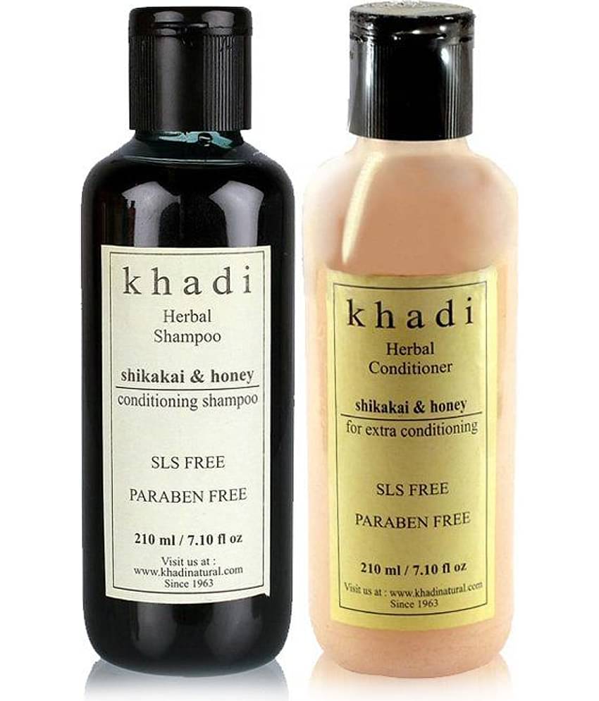 Khadi Sls Free Shikakai Hair Care : Shikakai Honey Shampoo 210ml + Shikakai Honey Conditioner 210ml