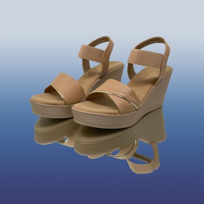Sun-Kissed wedge heels-Tan / 36