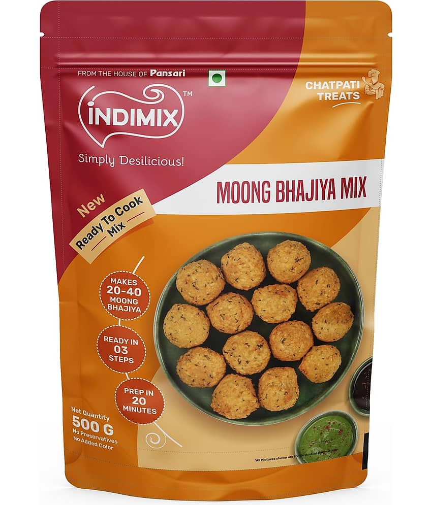 INDIMIX Ready-Cook Moong Bhajiya 500 gm