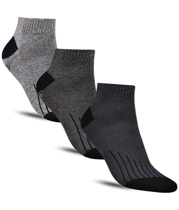 Dollar - Cotton Mens Solid Multicolor Ankle Length Socks ( Pack of 3 ) - Multicolor