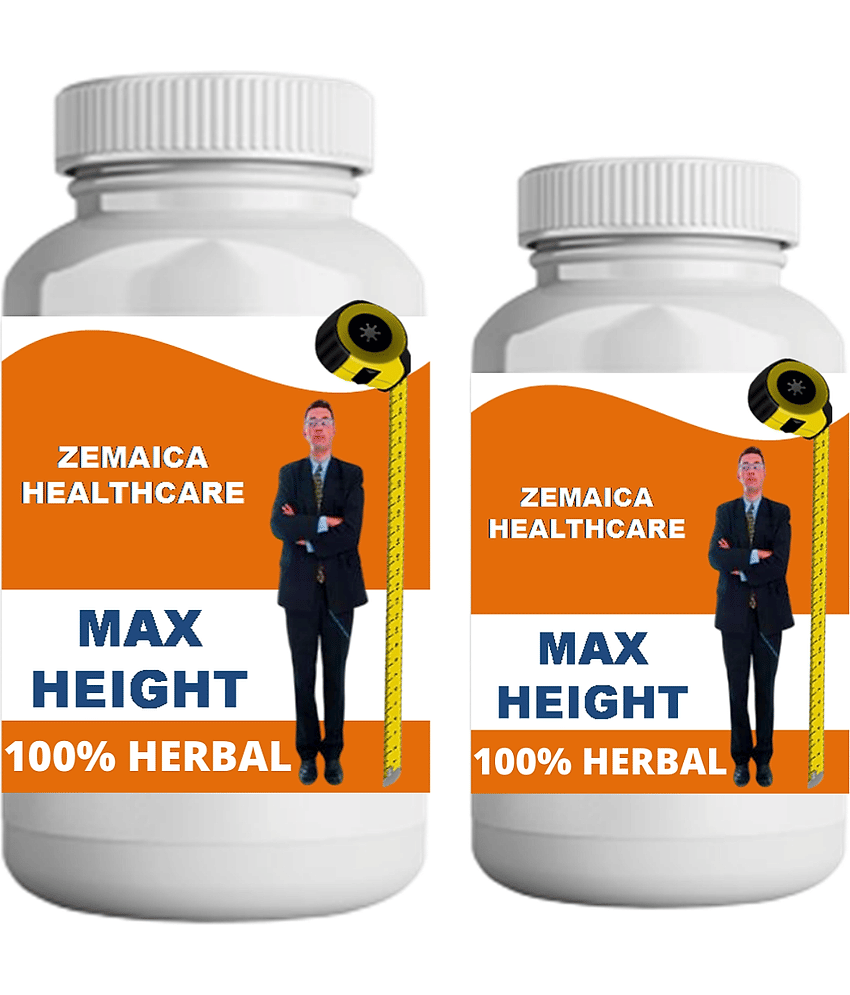Zemaica Healthcare max height banana flavor 0.2 kg Powder Pack of 2