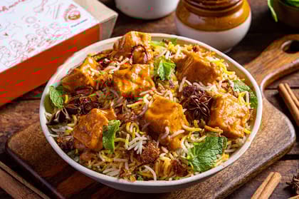 Butter Paneer Biryani.