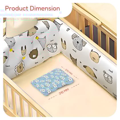 Dr Trust USA 380 TRUBABY Mustard Seed Baby Head Shaping Pillow with Removable Cover, 0 Month to 1 Year Flat Head Syndrome Prevention Rai Pillow for Head Shaping, Neck Support & Sound Sleep (Size 