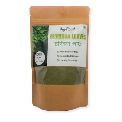 Hyfood's Pure Moringa Leaf Powder - 250 gm - One packet of dried leaves