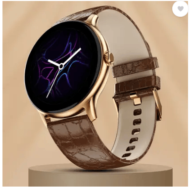 Fire-Boltt Ninja Talk Smartwatch with 35.3mm (1.39) Round Bluetooth Calling Metal Body,120 Sports Modes - Brown Classic Leather Strap