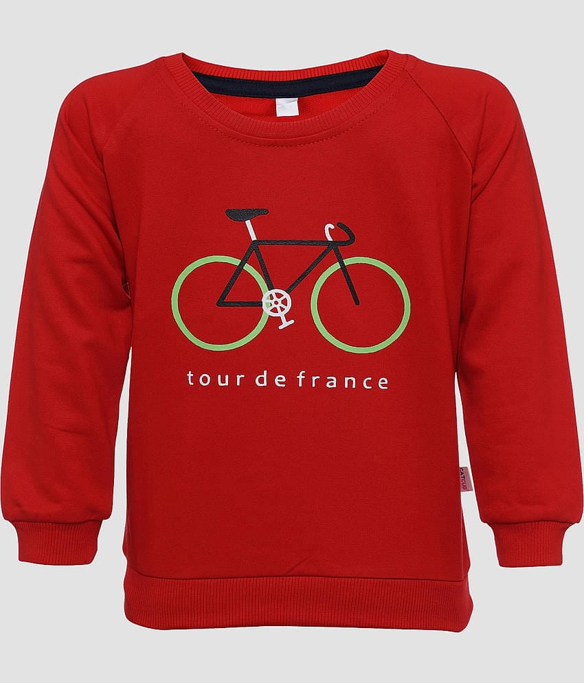 CATCUB Pack of 1 Boys Cotton Blend Sweatshirt ( Red )