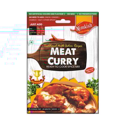 Nimkish Meat Curry Masala 60g, Ready to Cook Spice Mix, Quick & Easy Recipes, Instant Premix