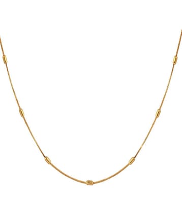 FASHION FRILL Gold Plated Chain ( Set of 1 )