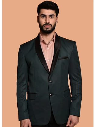 PRINTCULTR Cotton Blend Mens Blazer - Green ( Pack of 1 ) - None