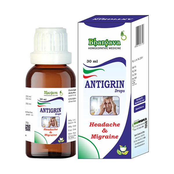 Doctor Bhargava Antigrin Minims Natural Drops for Migraine Relief & Headache Support