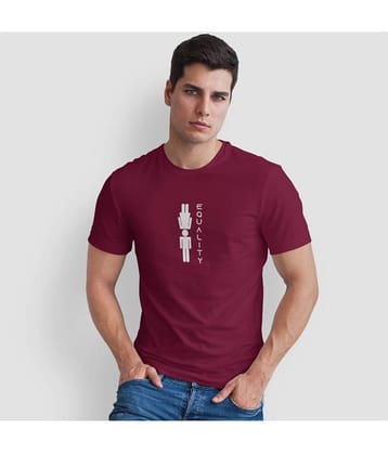 The Twenty Eight Pack of 1 Cotton Regular Fit Men's T-Shirt ( Maroon )