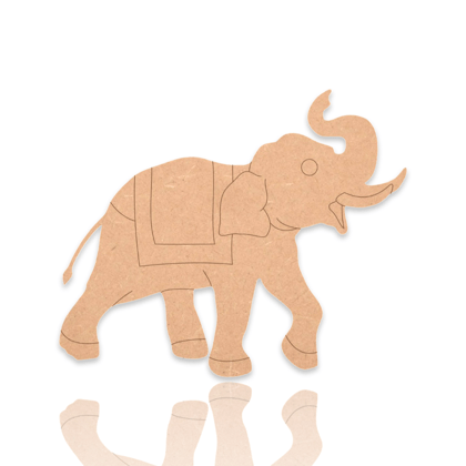 TCF INDIA - Elephant Pre Marked Cutout-4MM / 6 Inch