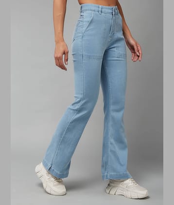 Dolce Crudo - Light Blue Denim Bootcut Women's Jeans ( Pack of 1 )