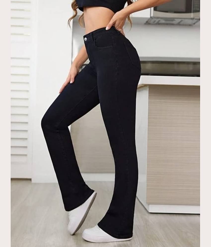 Broadstar - Black Cotton Bootcut Women's Jeans ( Pack of 1 )