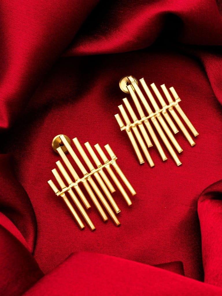 Morison Golden Drop Earrings Effortless Glamour - Earrings | Buy online on ZillyBuy