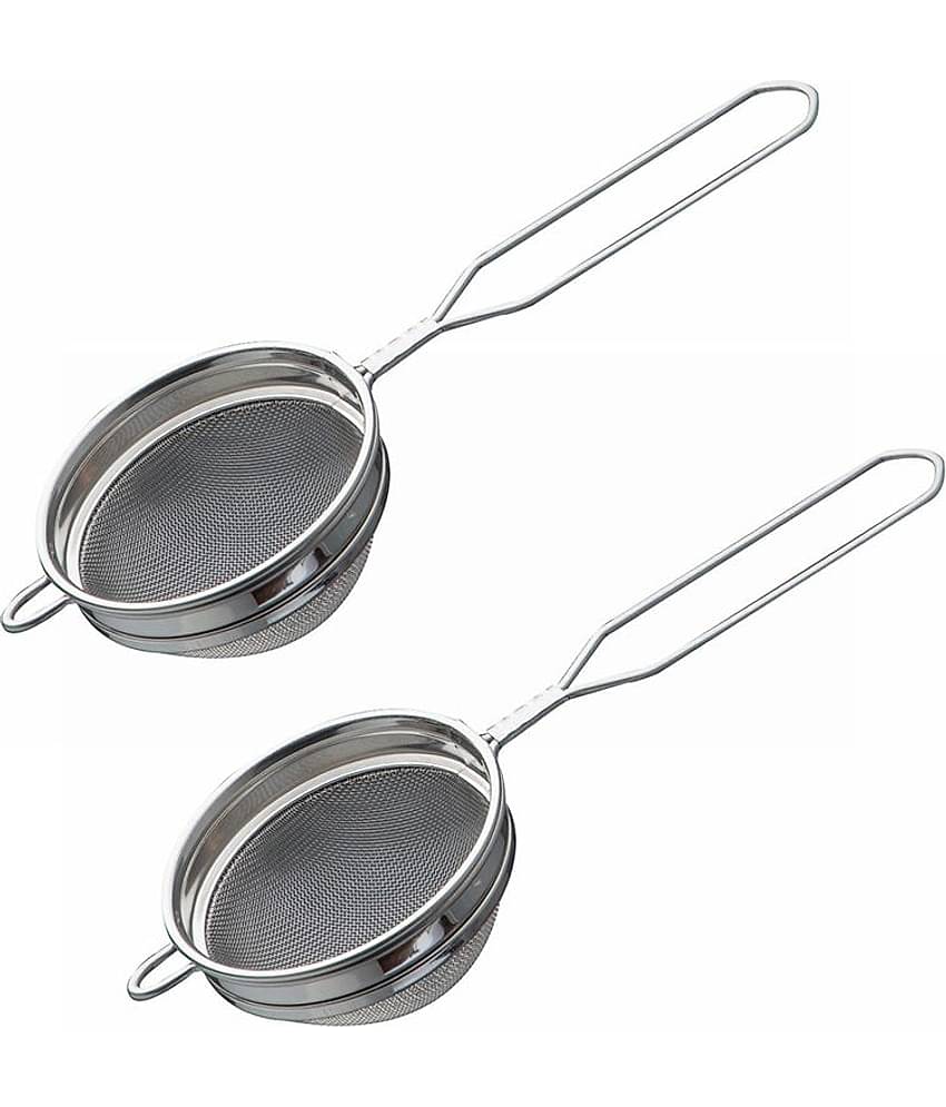 Dynore - Silver Steel Strainer ( Pack of 2 )