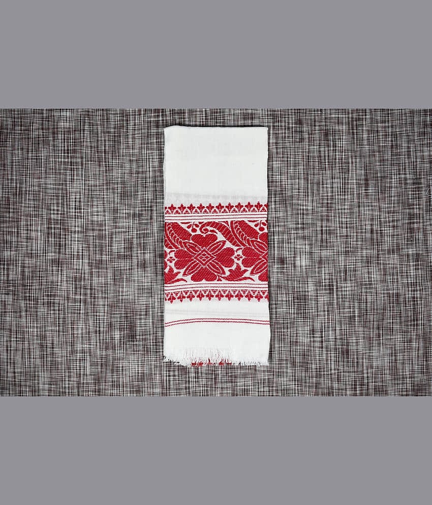 Shyam Handloom Pack of 1 Cotton Below 300 -GSM Bath Towel ( Maroon )