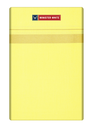Mens Cotton Yellow Color Single Layered Dhoti with Assorted Border - Vintage-2Mtr