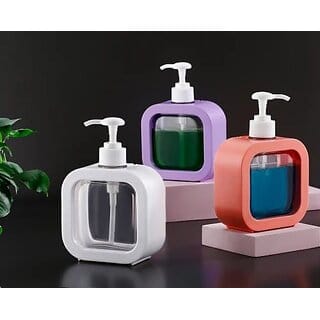 Soap Dispenser, Refillable Hand Soap Dispenser for Bathroom and Dish Soap Dispenser for Kitchen Sink, Liquid pack of 1