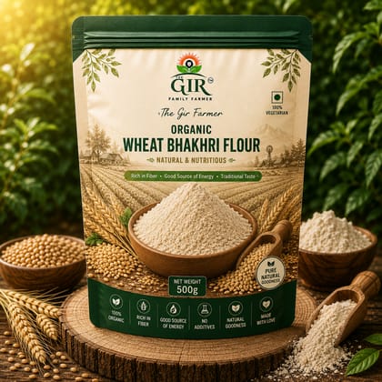 Organic Wheat Bhakhri Flour - Natural & Nutritious Organic Wheat Bhakhri Flour - Natural & Nutritious