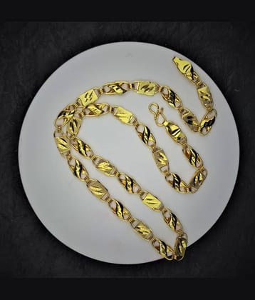 Charms Gold Plated Chain ( Set of 1 )