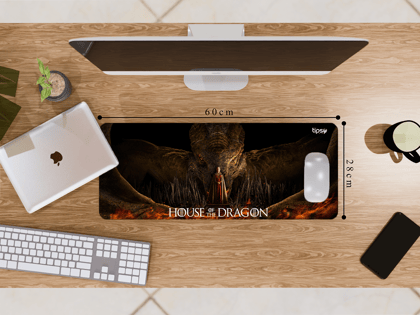 "House Of Dragon- Series edition" Gaming Mousepad- Elevate Your Gaming Experience-Medium (28CM X 60CM) / Plane
