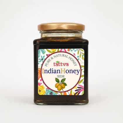 IndianHoney Sidr & Tulsi Honey Combo (Pack of 2) | Pure & Natural | 1kg (500g Each) | Unprocessed & Unfiltered Natural Sweetener
