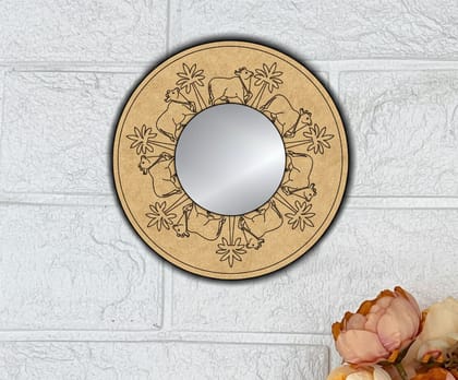 Dbeautify's DIY Round MDF Decorative Mirror