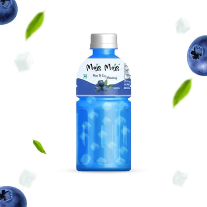 Mojo Mojo Blueberry Juice With Nata De Coco, 300 ml - Pack of 6