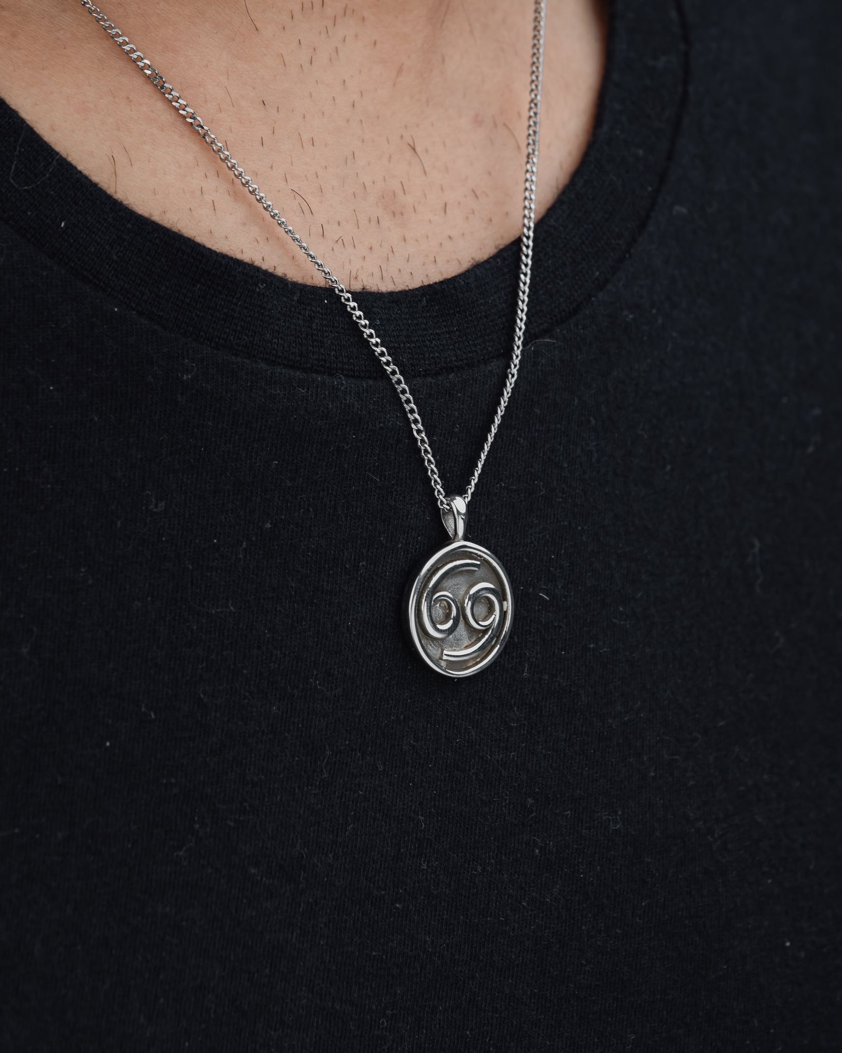 CANCER (SILVER) Pendant+ Chain