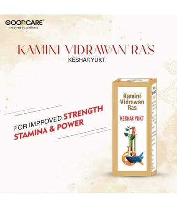 Goodcare-Kamini Vidrawan Ras Keshar Yukta Tablet -Boosts Strength, Stamina,Vigor & Vitality- 5 Gms