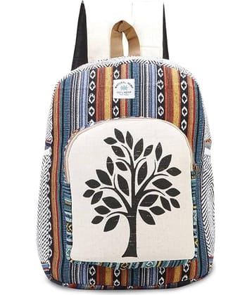 Gau Sudh Multicolor Canvas Backpack ( 25 Ltrs )