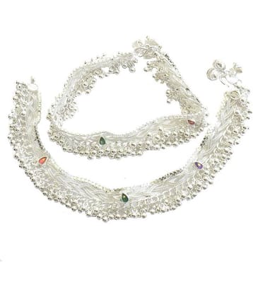 Charms Silver Anklets ( Pack of 1 )