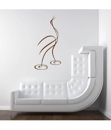 Decor Villa Water Bird Line Art Vinyl Wall Stickers