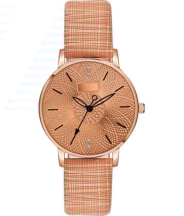 Trex Brown PU Analog Men's Watch